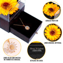 Gargantilha Girassol Ouro 18K + Caixa Presente OFERTA EXCLUSIVA